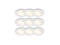 BRILONER LED-Einbauleuchten in Weiß im 9er-Set.