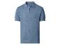 Hellblaues Kurzarm-Strickpoloshirt für Herren.