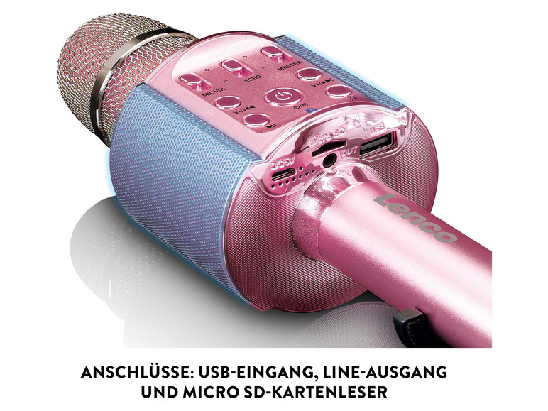 Gehe zu Vollbildansicht: Lenco Bluetooth-Karaoke-Mikrofon »BMC-180.2« - Bild 20