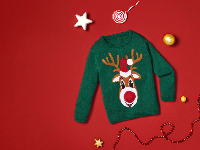 Gehe zu Vollbildansicht: lupilu® Kleinkinder Pullover mit weihnachtlichen Motiven - Bild 2