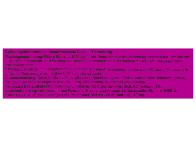 Gehe zu Vollbildansicht: Whiskas Knuspertaschen Lachs, 4 x 180 g - Bild 4