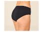 Schwarzer Damen-Slip mit hoher Taille, Seitenansicht