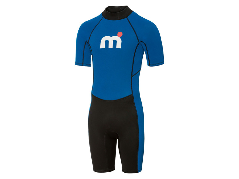 Gehe zu Vollbildansicht: Mistral Neoprenanzug Shorty, kurz, mit Reißverschluss am Rücken, blau/schwarz - Bild 2