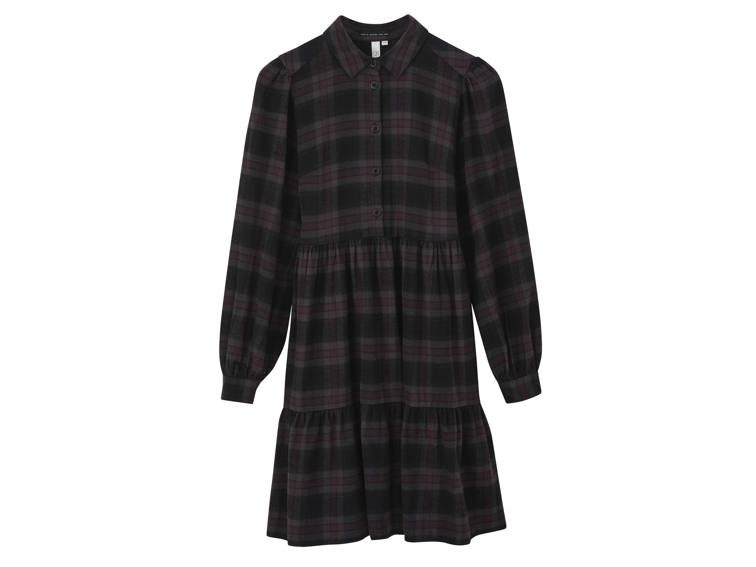 QS by s.Oliver Damen Kleid (Karo, 40) | 04099586065233