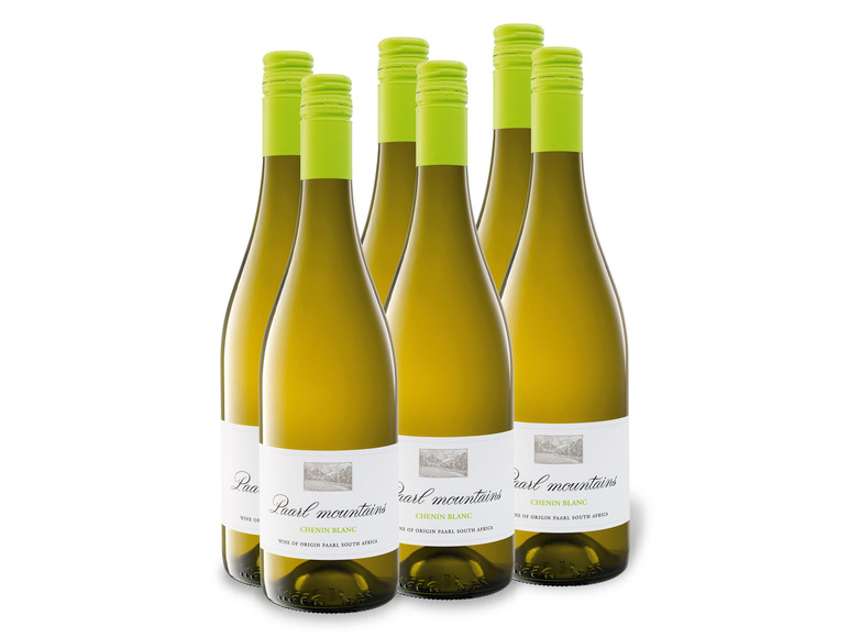 Gehe zu Vollbildansicht: 6 x 0,75-l-Flasche Weinpaket Paarl Mountains Chenin Blanc trocken, Weißwein - Bild 1