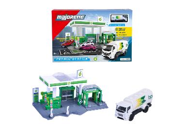 Majorette Petrol Station BP + 1 Fahrzeug