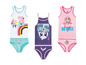 Drei Unterwäsche-Sets für Mädchen mit Peppa Pig, My Little Pony und Paw Patrol.