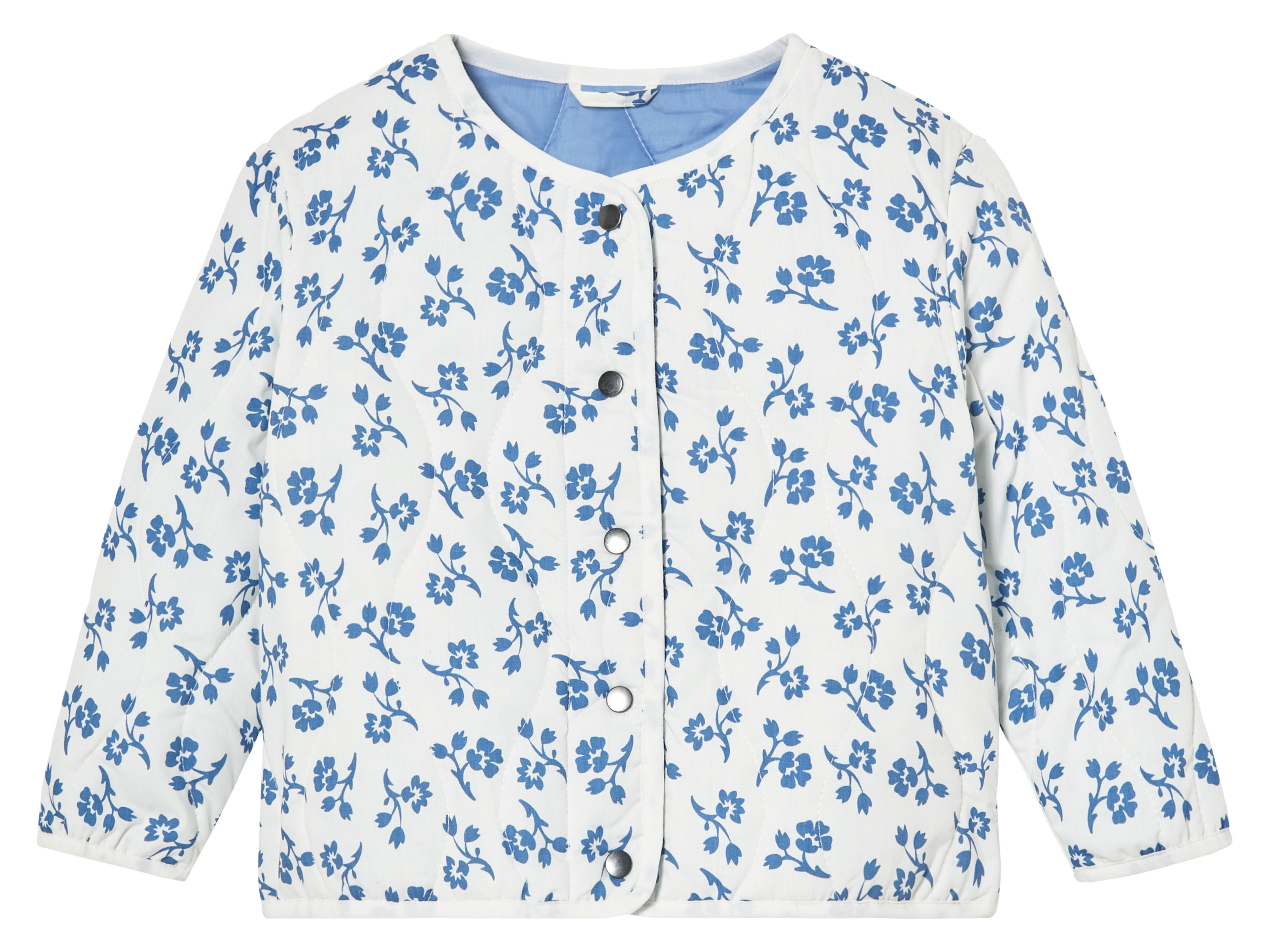 lupilu® Kleinkinder Mädchen Jacke (Weiß, 122/128)““ | weiß Muster: weiß: geblümt Detail: modische Steppung, mit durchgehender Knopfleiste und seitlichen Eingrifftaschen Funktion: – Kragenform: – Kapuze: – Material: Obermaterial: Polyester recycelt, 25 % Baumwolle Futter/Wattierung: Polyester recycelt Pflegehinweis: waschen bei max. 40 °C Pflegeleicht nicht bleichen nicht im Wäschetrockner trocknen bügeln bis 110 °C Stufe 1. Kein Bügeln mit Dampf nicht trockenreinigen Größe: 98/104 – 122/128 Meine Lidl-Größe – so einfach gehts Deine Größe findest du in der Lidl-Größentabelle . Oeko-Tex® Standard 100 Geprüft auf Schadstoffe Zertifizierungsnummer: 23.Hcn.93721 Hohenstein Htti Standard 100 by Oeko-Tex® ist die weltweit bekannteste, unabhängige Zertifizierung schadstoffgeprüfter Textil- und Lederprodukte aller Art – vom Garn und den Stoffen bis hin zum gebrauchsfertigen Artikel. Das Label bestätigt