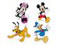 Mickey, Minnie, Pluto und Donald Duck Puzzle.