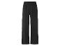 Weite schwarze Hose, eleganter Stil.