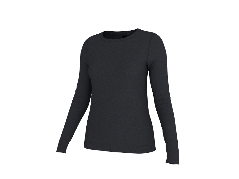 Graues Damen-Langarmshirt