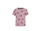 Rosa Kurzarm-T-Shirt mit Schleifenmuster