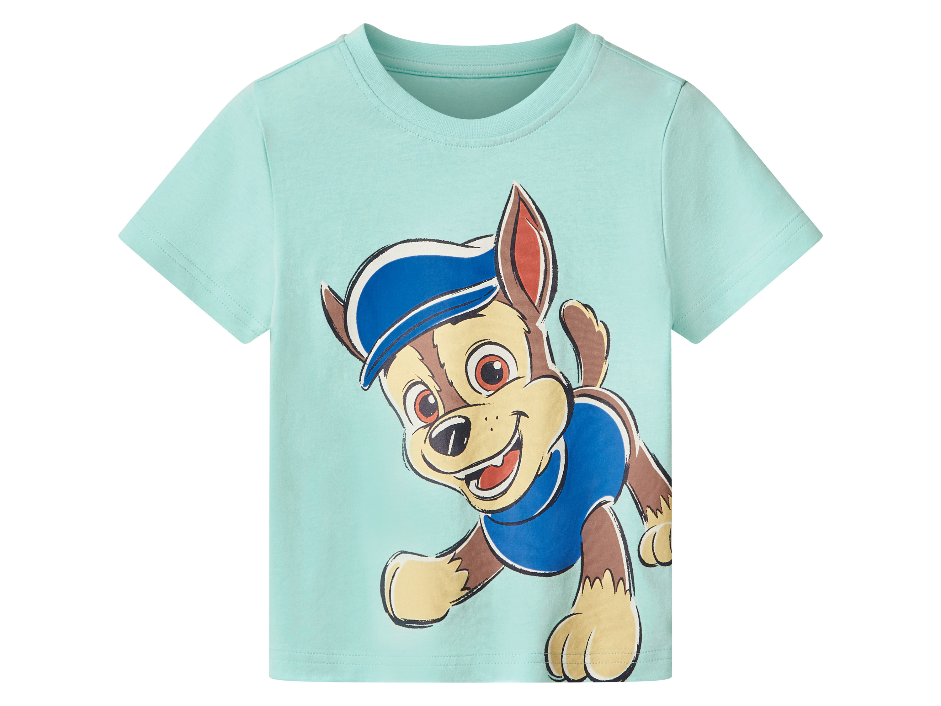 Kleinkinder T-Shirts »Paw Patrol«, 2 Stück (mint/blau, 122/128) – Bild 3 von 4