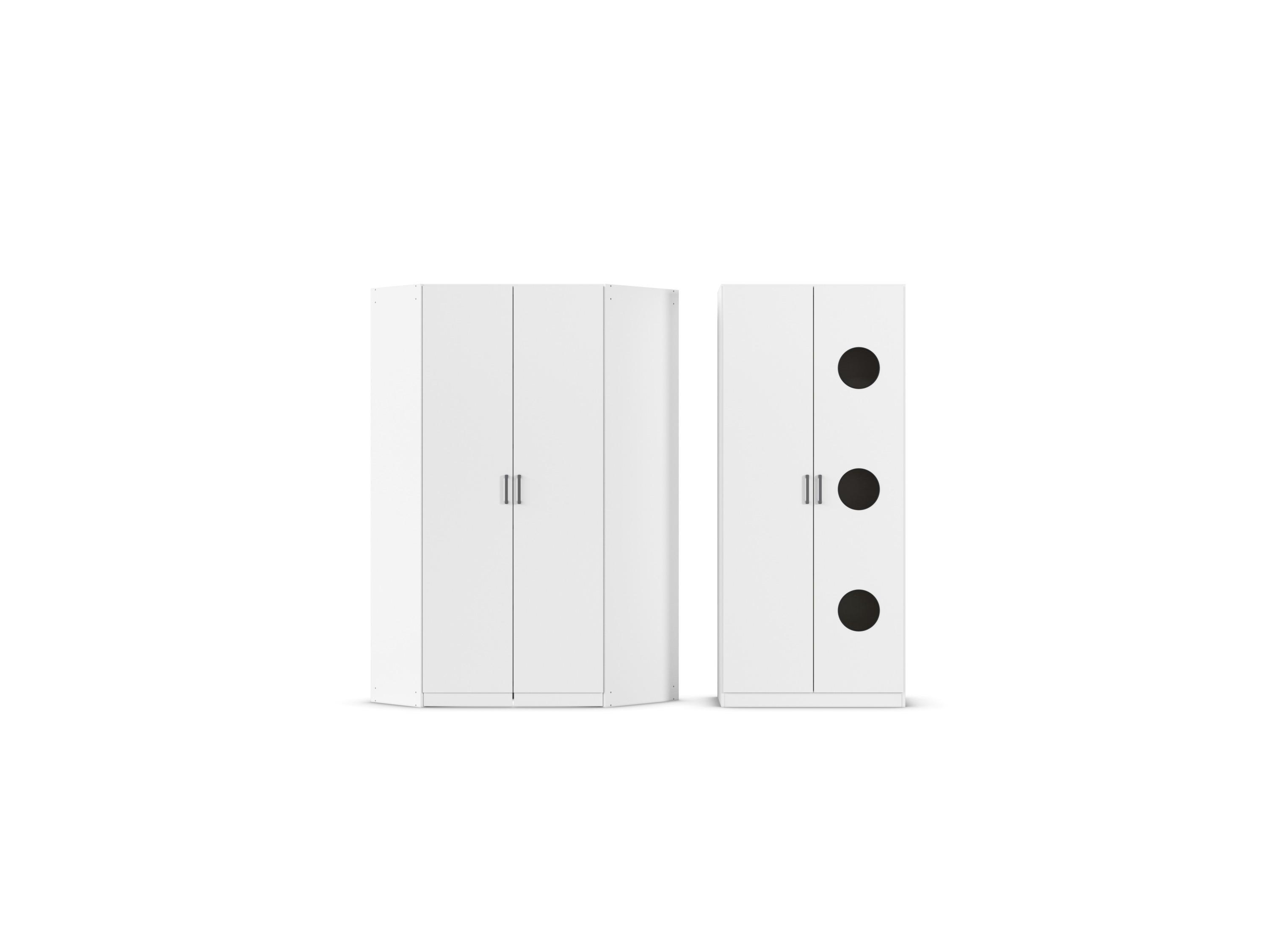 RAUCH BLUE Allrounder, Grundelement Wäscheschrank 2trg (+ Eckschrank, Alpinweiß)