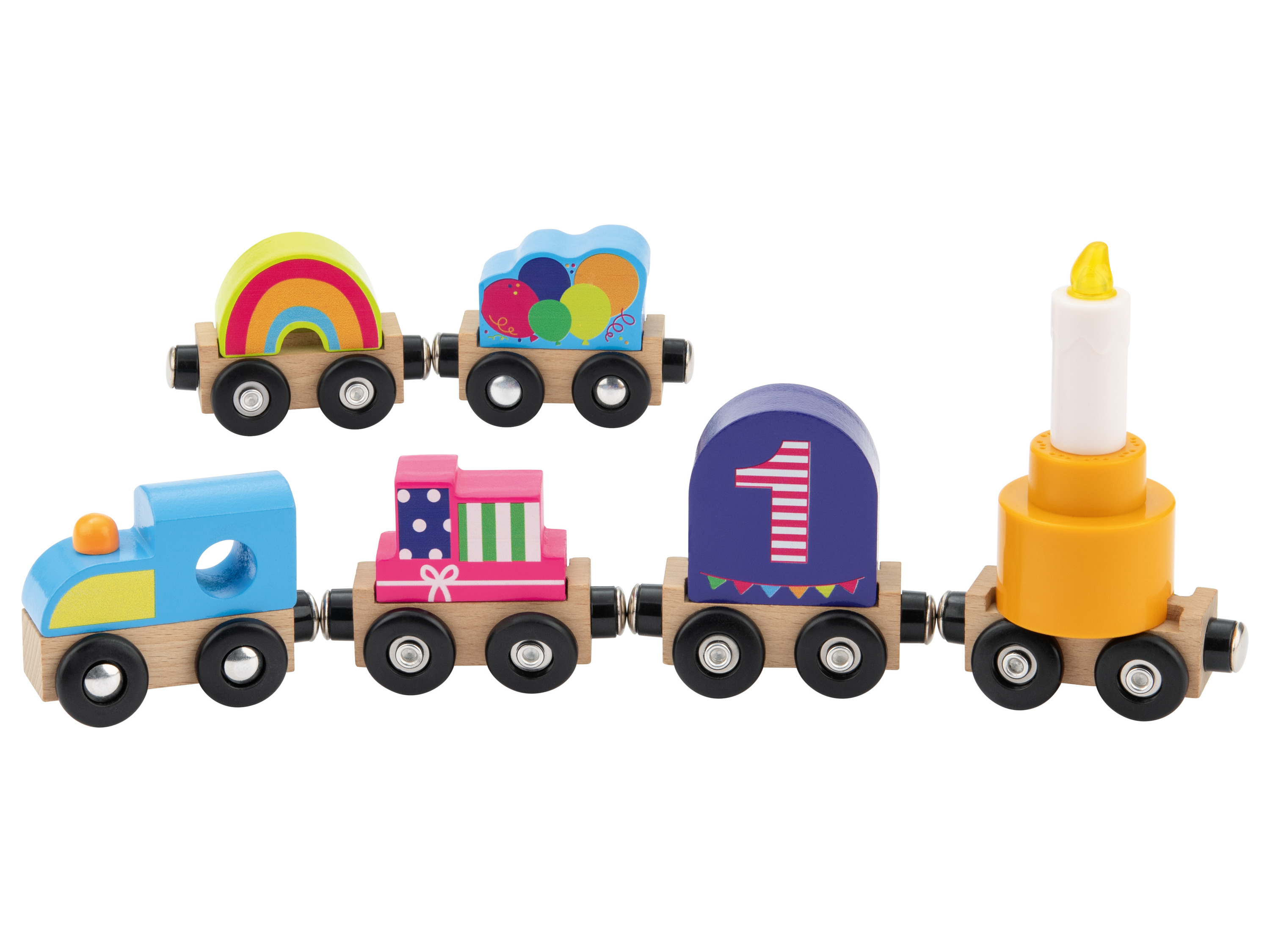 Thumbnail - lupilu® Geburtstags- Eisenbahn-Set (Zug)