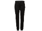 Schwarze Outdoor-Hose für Damen mit Reißverschlusstaschen und reflektierenden Details.