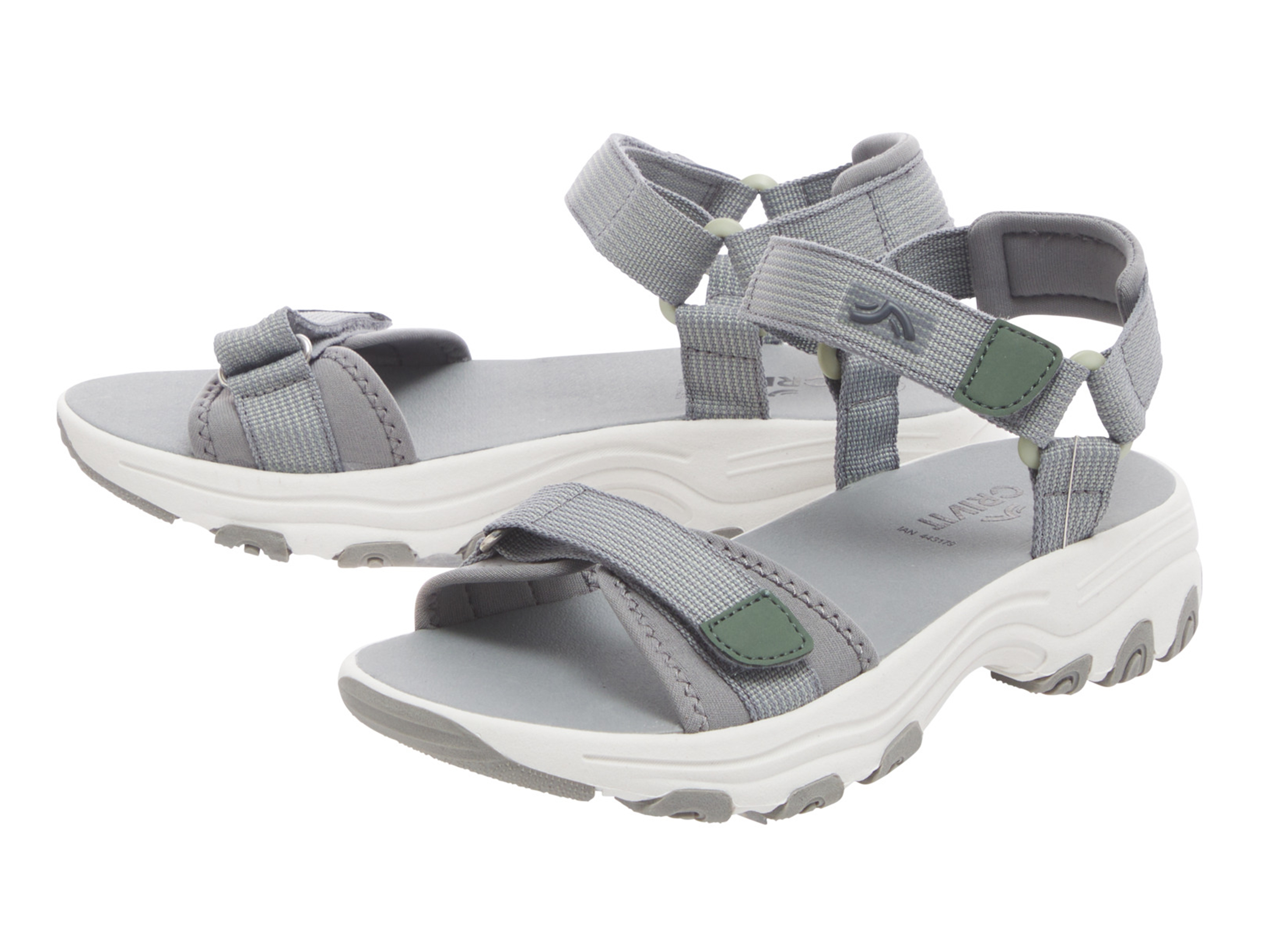 CRIVIT Damen Sandale Trekking (Grün/Grau, 37) | 04335633069374