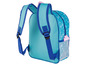 Ein blauer Rucksack mit Frozen-Druck und einem Mesh-Fach.