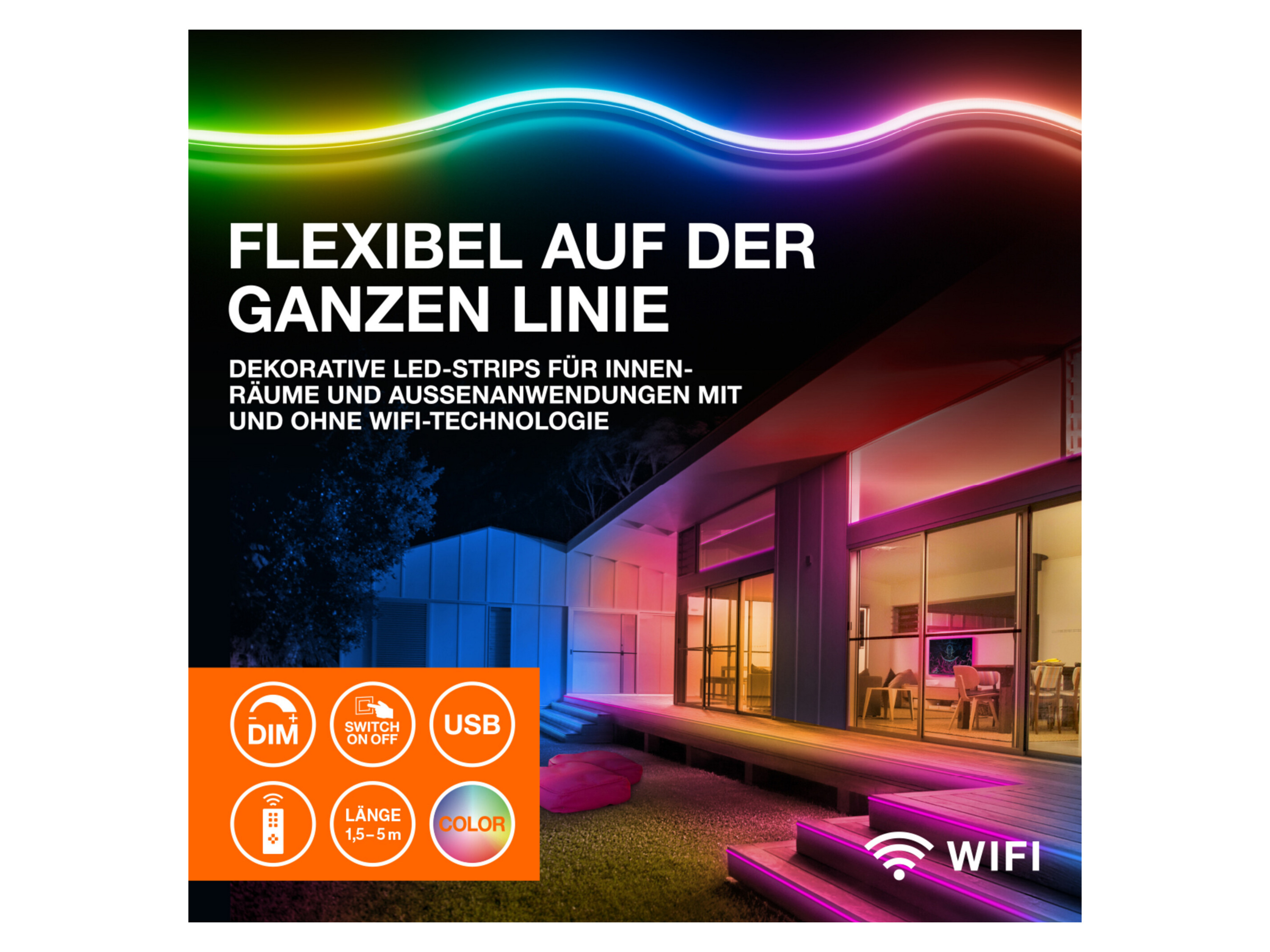 OSRAM Smart Wifi Flex RGB TW IP44 Outdoor (5 m) – Bild 2 von 4