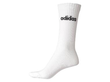 ADIDAS - Sportsocken Crew, 3 Stück (weiß, 40-42)