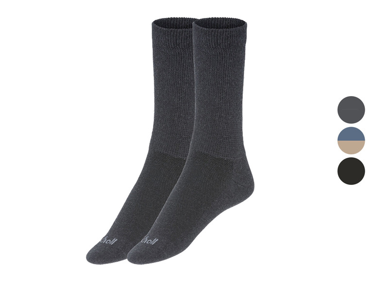 Gehe zu Vollbildansicht: LIVERGY Herren Socken, 2 Paar, mit Komfortbund - Bild 1