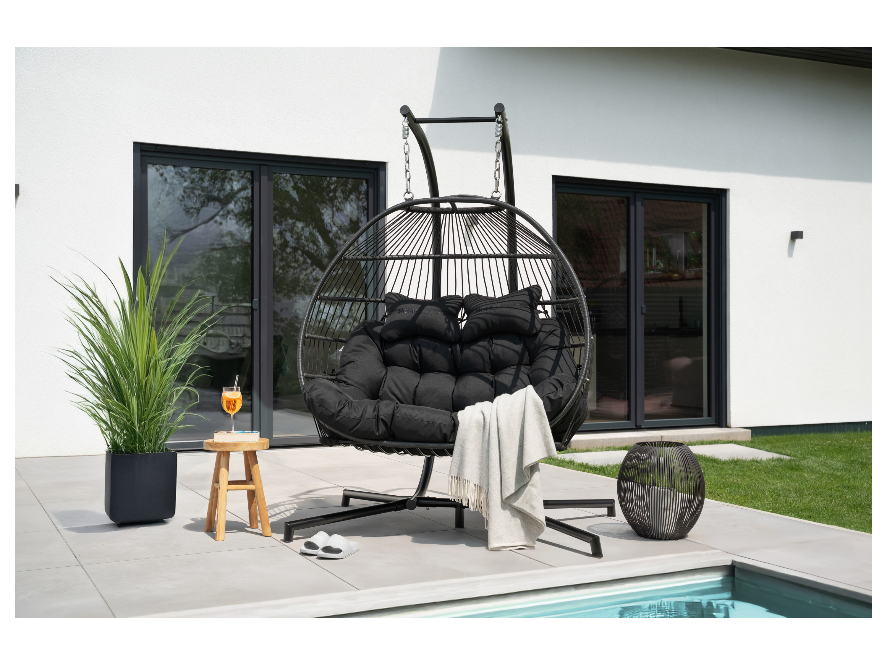 HOME DELUXE Hängesessel LOMA 2 Sitzer - 136,5 x 194 x 98 cm – Bild 2 von 4