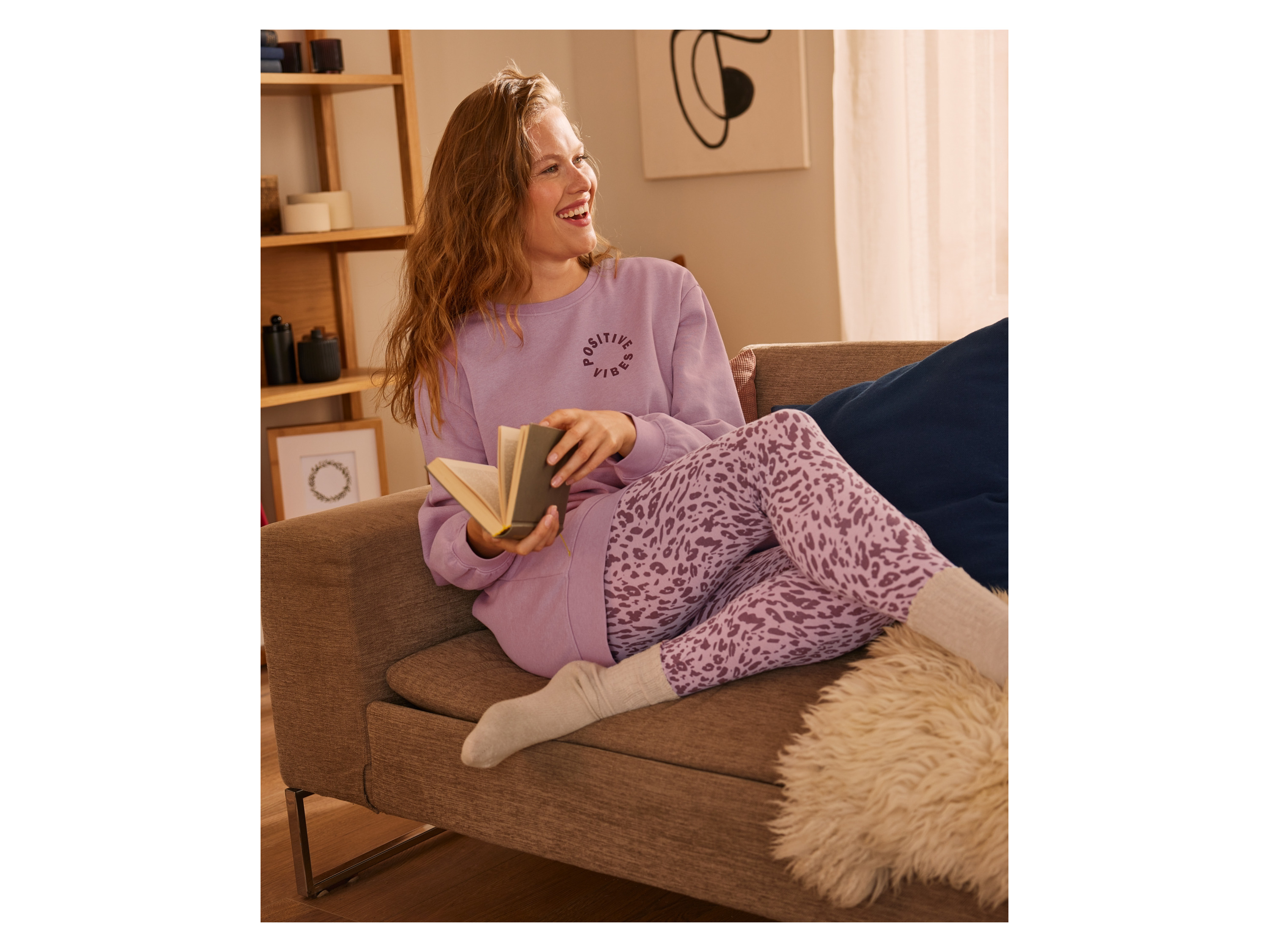 Thumbnail - esmara® Damen Leggings (Gemustert/pink, S(36/38))