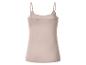 Beiges Damen-Spaghettiträger-Top, Rückansicht