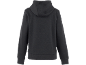 Herren-Kapuzenpullover in Schwarz, Rückansicht.