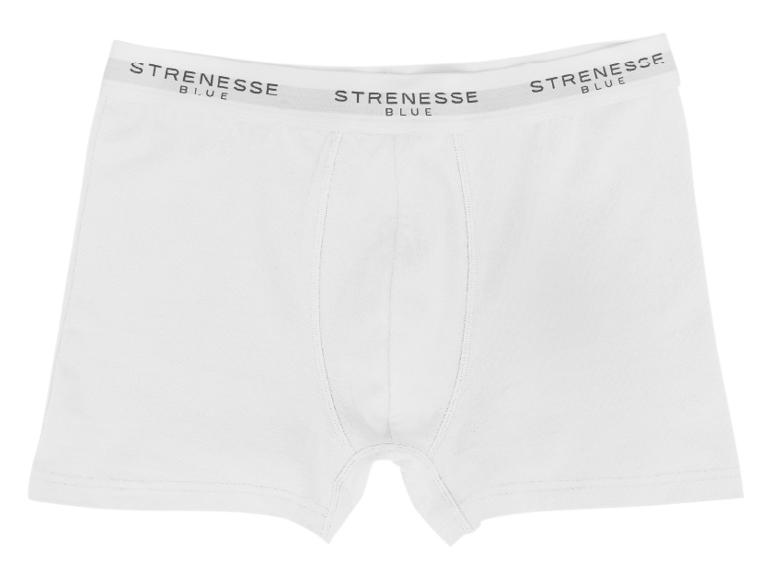 Weiße Herren-Boxershorts mit STRENESSE BLUE Gummibund