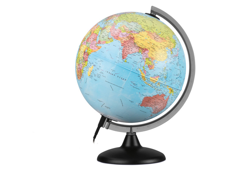 Gehe zu Vollbildansicht: LIVARNO home Tag- und Nacht-Globus mit Doppelbildeffekt, Ø 25 cm - Bild 1