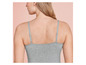 Ein graues Tanktop mit Spaghettiträgern.