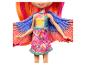 Eine farbenfrohe Barbie-Puppe mit Flügeln und Blumenkleid.