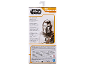 Rückseite einer Spielzeugverpackung mit einer Figur mit Helm und mehrsprachigen Beschreibungen.
