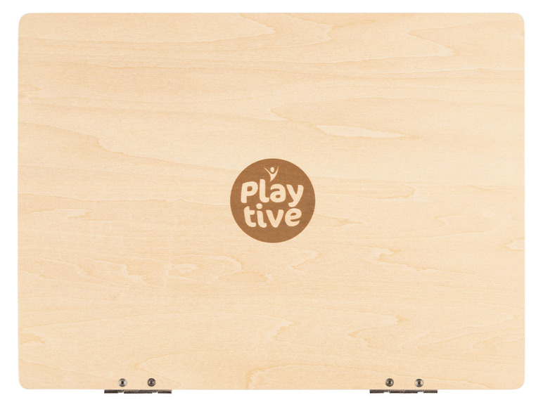 Gehe zu Vollbildansicht: Playtive Holzlaptop / Magnetuhr, aus Echtholz - Bild 4