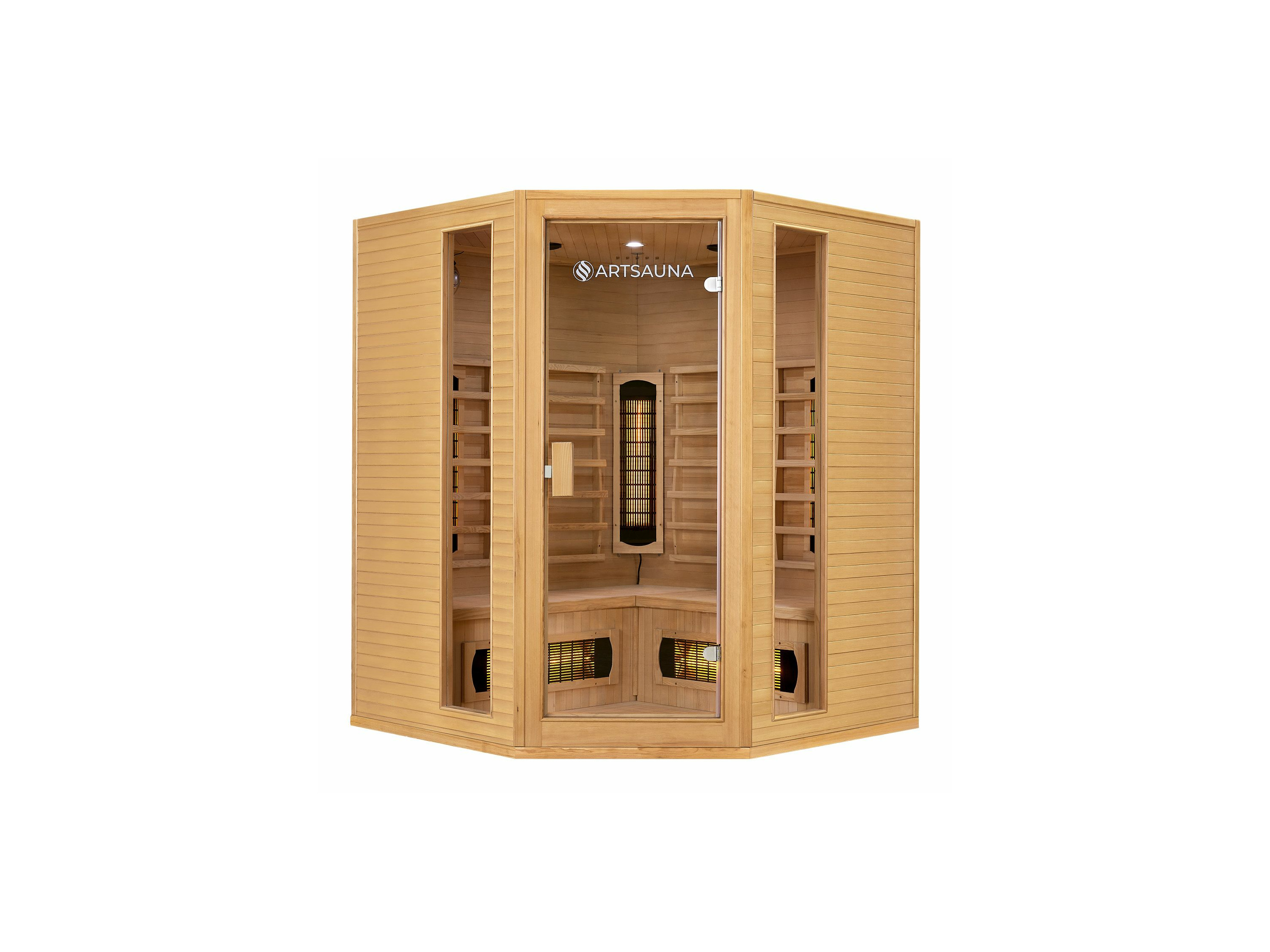 Artsauna Infrarotkabine Nyborg (Vollspektrumstrahler, BxTxH: 150x150x190cm) | 04260565522669