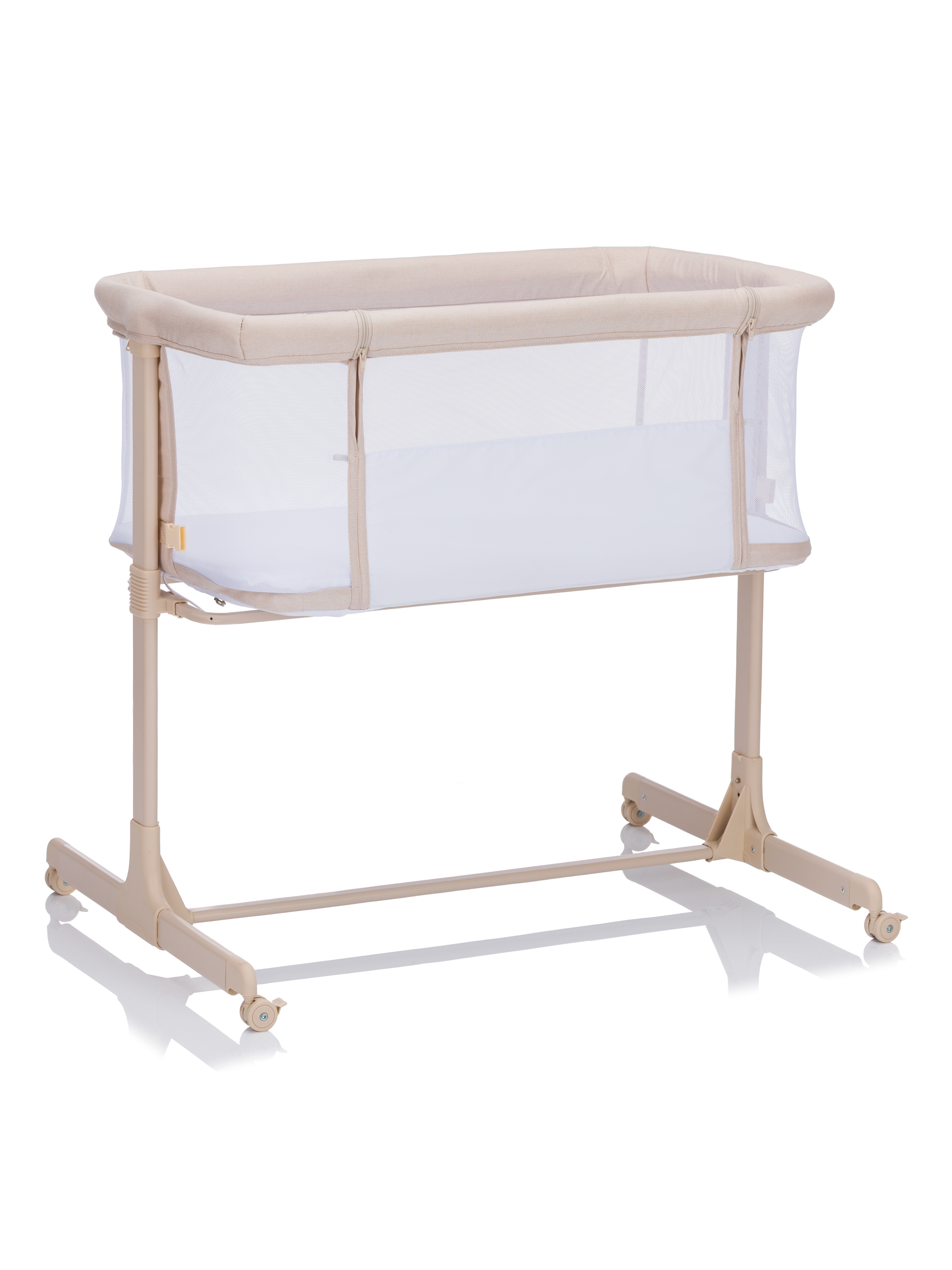 FILLIKID Beistellbett - 2 - fach sort. (Caramel, 57 x 90 cm)""