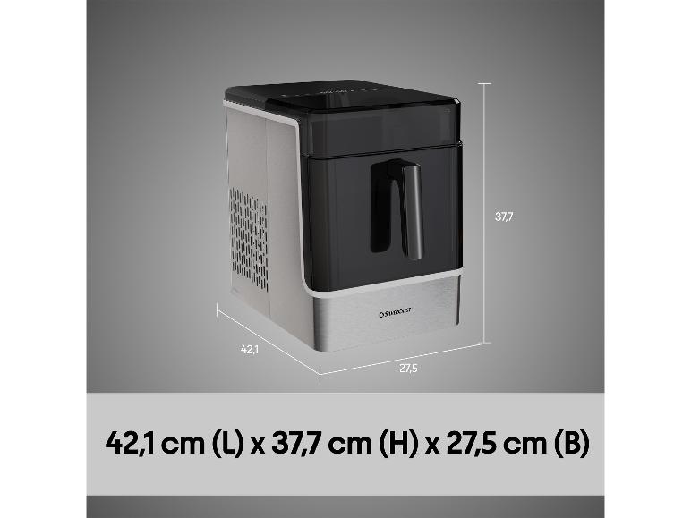 SILVERCREST Eiswürfelmaschine SEMK 250 A1 mit Maßen 42,1 cm (L) x 37,7 cm (H) x 27,5 cm (B)