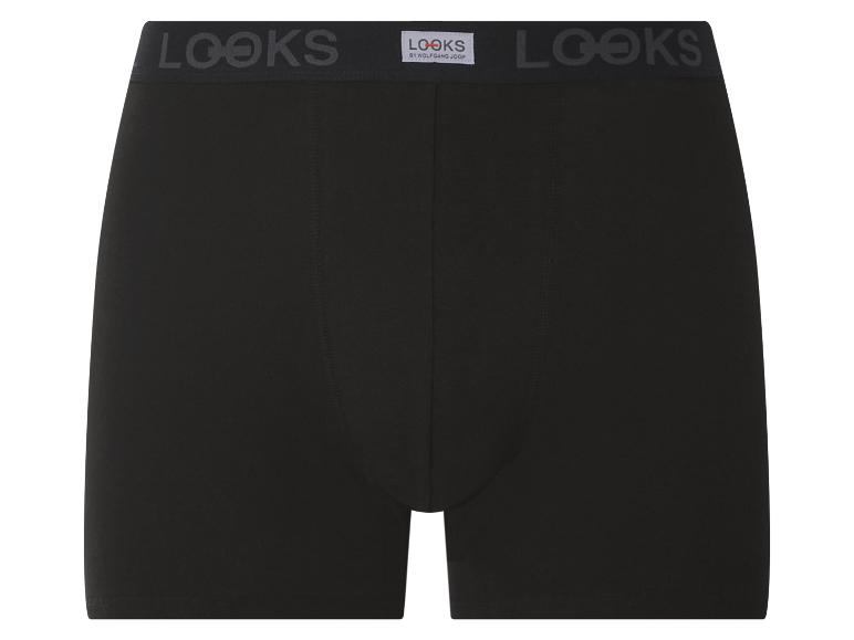 Schwarze Boxershorts mit „LOOKS by WOLFGANG JOOP“ Bund.