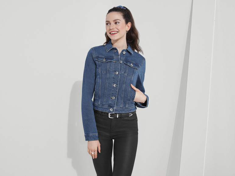 Gehe zu Vollbildansicht: esmara® Damen Jeansjacke mit hohem Baumwollanteil - Bild 3