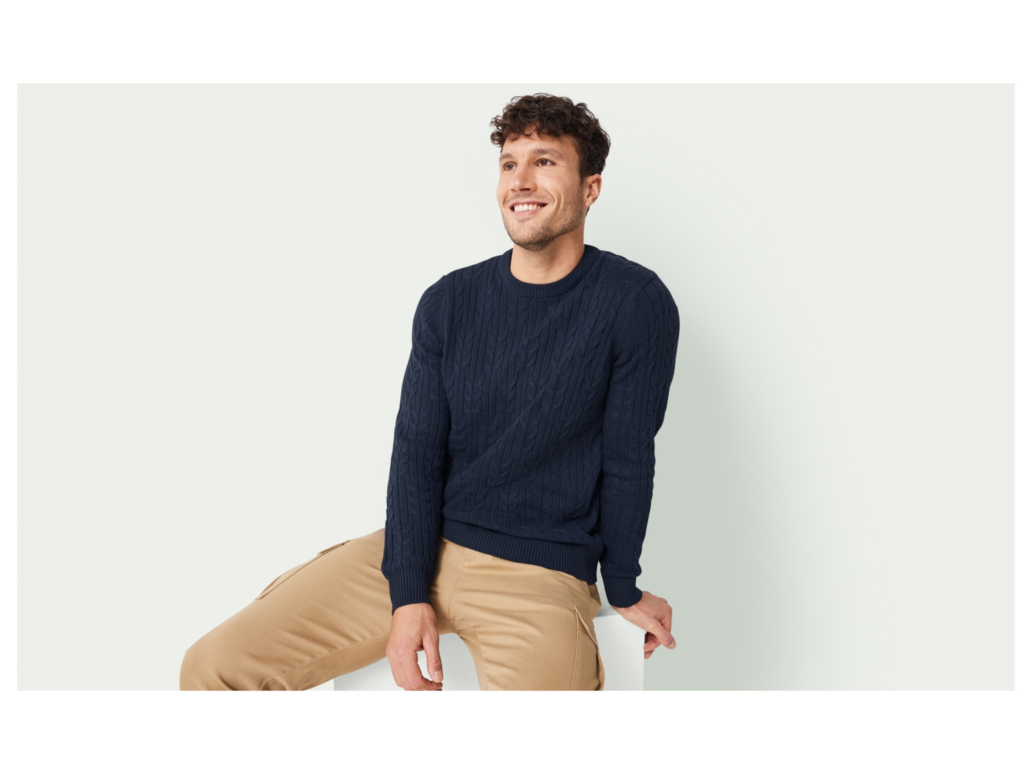 Indicode Herren Strickpullover - Half Zip Mit Stehkragen, Grobstrick