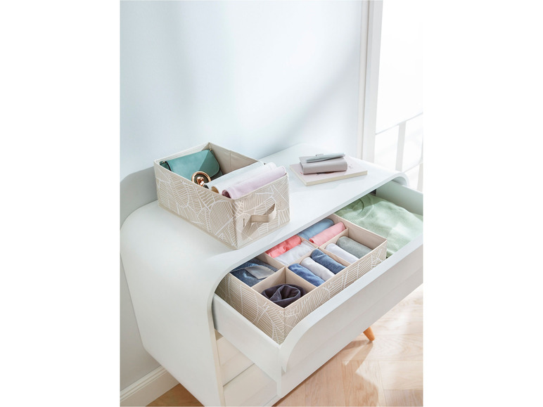 Gehe zu Vollbildansicht: LIVARNO home Aufbewahrungsbox / Schubladenaufbewahrung, mit verstärktem Einlegeboden - Bild 24