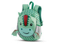Grüner Drachen-Rucksack für Kinder.