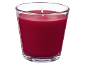 Rote Kerze im Glas.