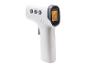 Berührungsloses Digitalthermometer mit LCD-Anzeige, die 37,6 °C anzeigt.