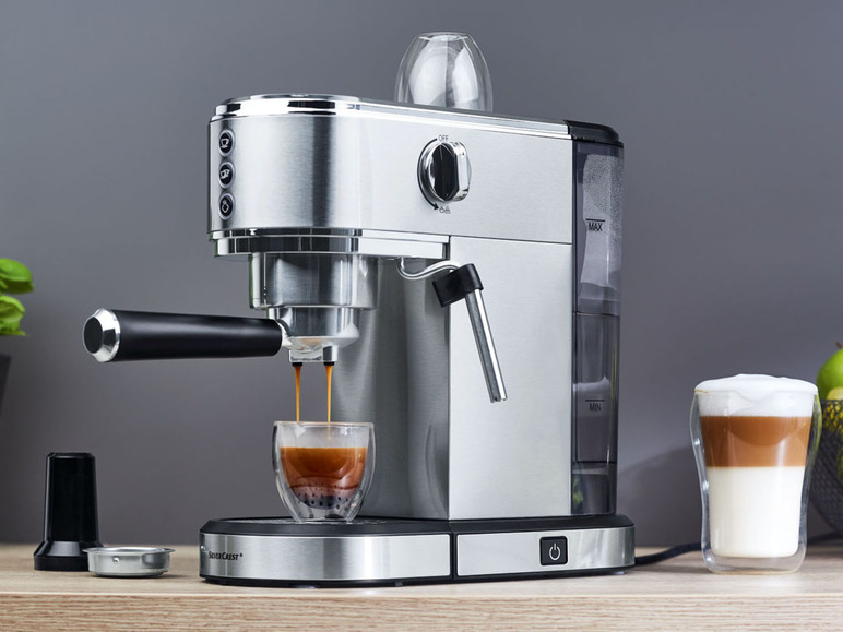Espresso Slim TOOLS 1350 SILVERCREST® KITCHEN SSMS für B2, Siebträgermaschine