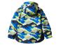 Kinderregenjacke mit blauem und grünem Camouflage-Muster