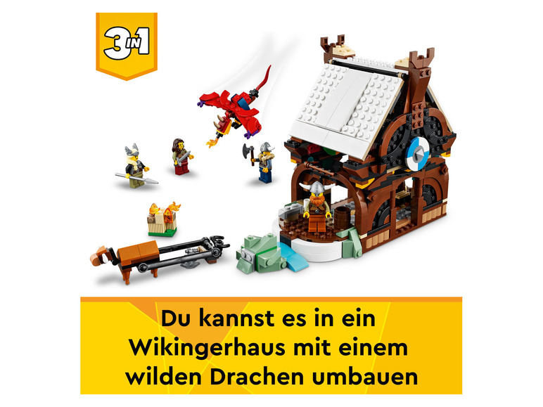 Gehe zu Vollbildansicht: LEGO® Creator 31132 »Wikingerschiff mit Midgardschlange« - Bild 11