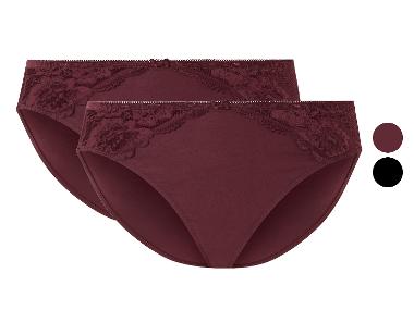 esmara® Damen Slips mit Spitze, 2 Stück