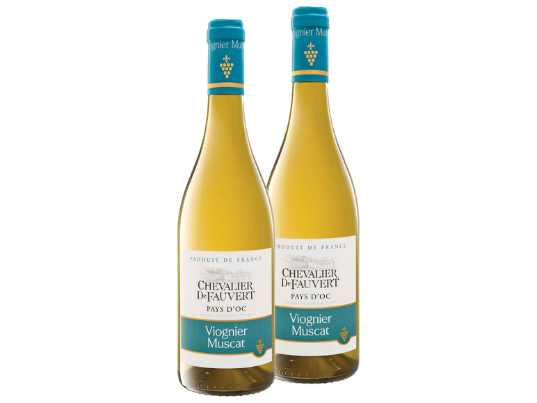 2er Weinpaket Chevalier de Fauvert Viognier Muscat IGP trocken, Weißwein